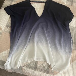 Blue ombré swim cover up